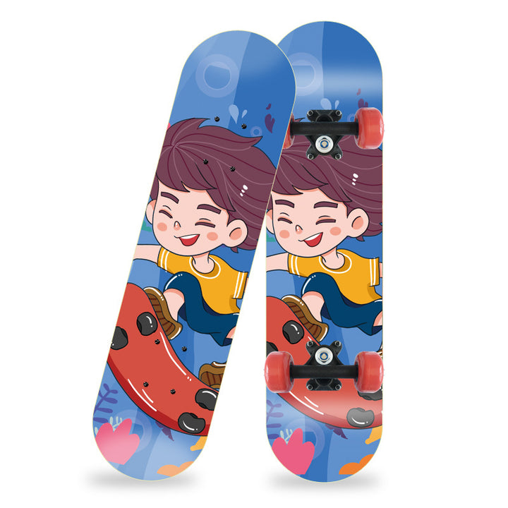 Cartoon-inspiriertes Mini-Skateboard Skanto