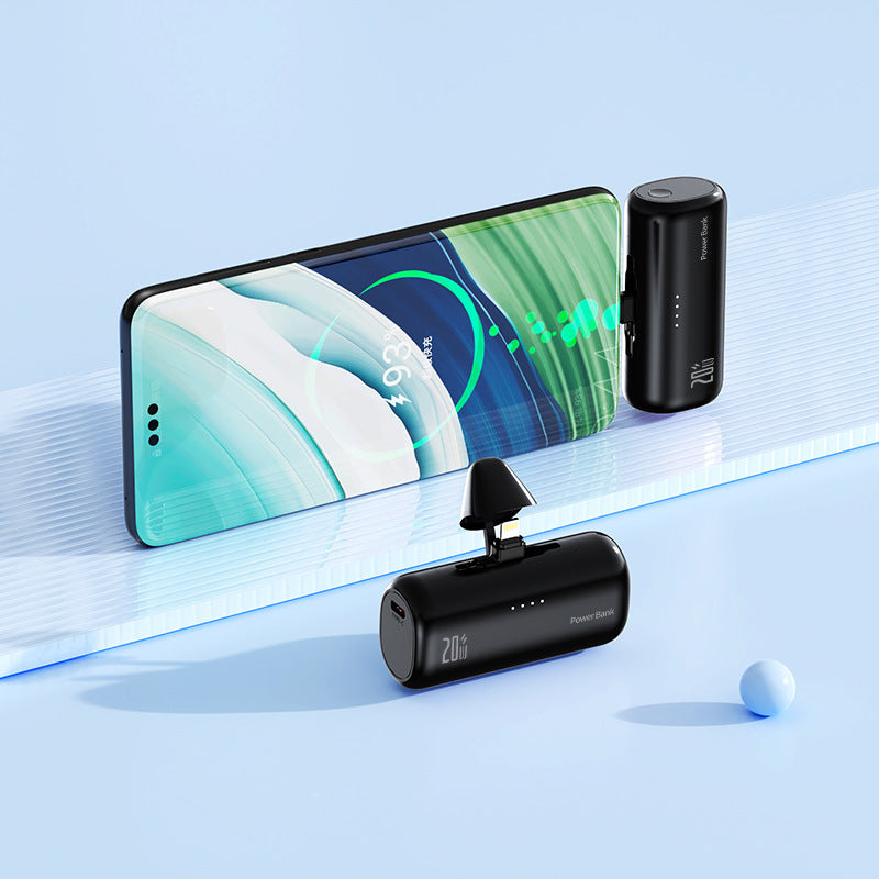 Ultrakompakte Powerbank mit integriertem Ladekabel Skanto