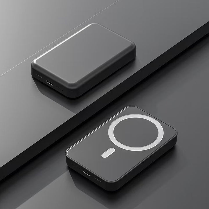 Powerbank mit kabellosem Laden und LCD-Bildschirm Skanto