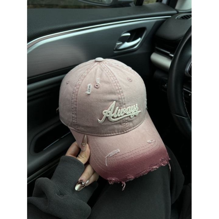 Damen Baseballkappe im Used-Look aus Jeans Skanto