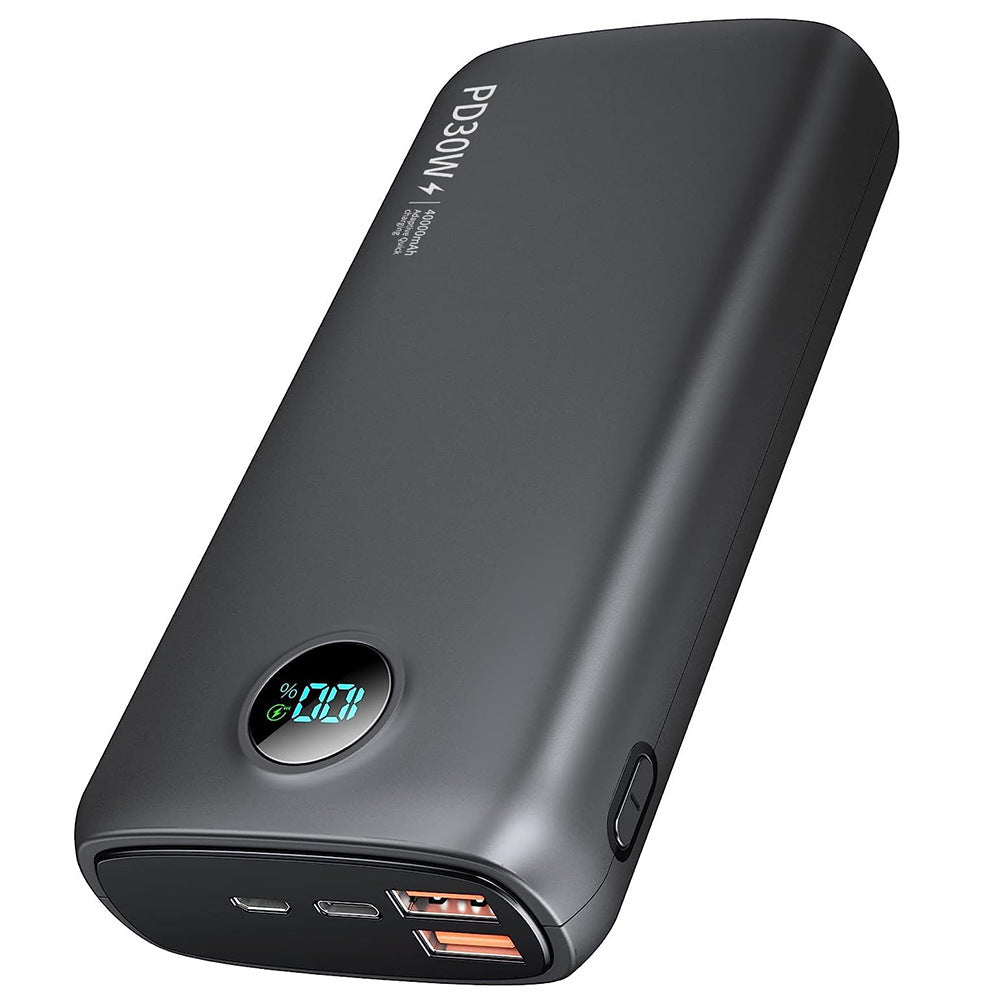 Tragbare Powerbank mit LED-Display und leistungsstarker Schnellladefunktion Skanto
