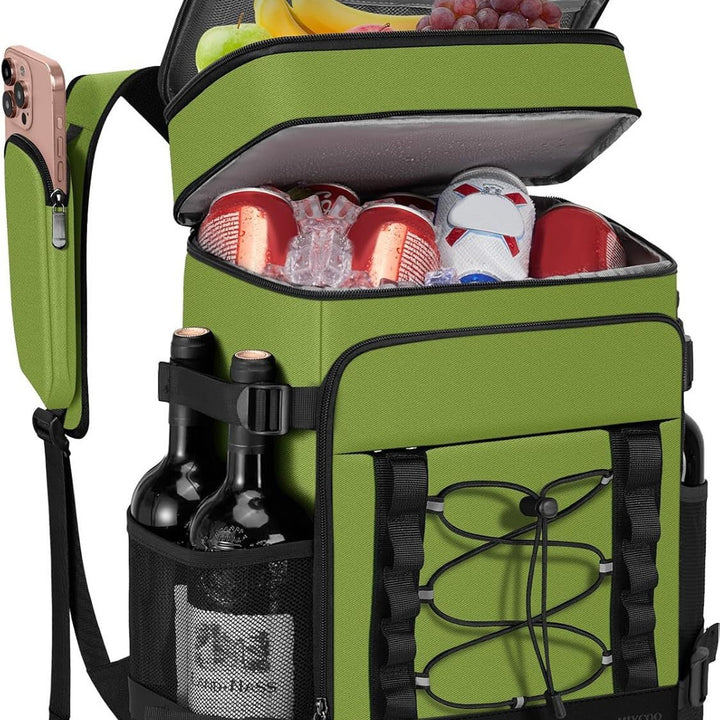 Unisex Isolierter Kühlrucksack mit Flaschenhalter, Organizerfächern und gepolstertem Tragekomfort Skanto