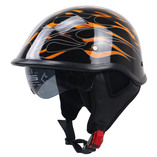 Klassischer leichter Motorradhelm mit verstellbarem Visier Skanto