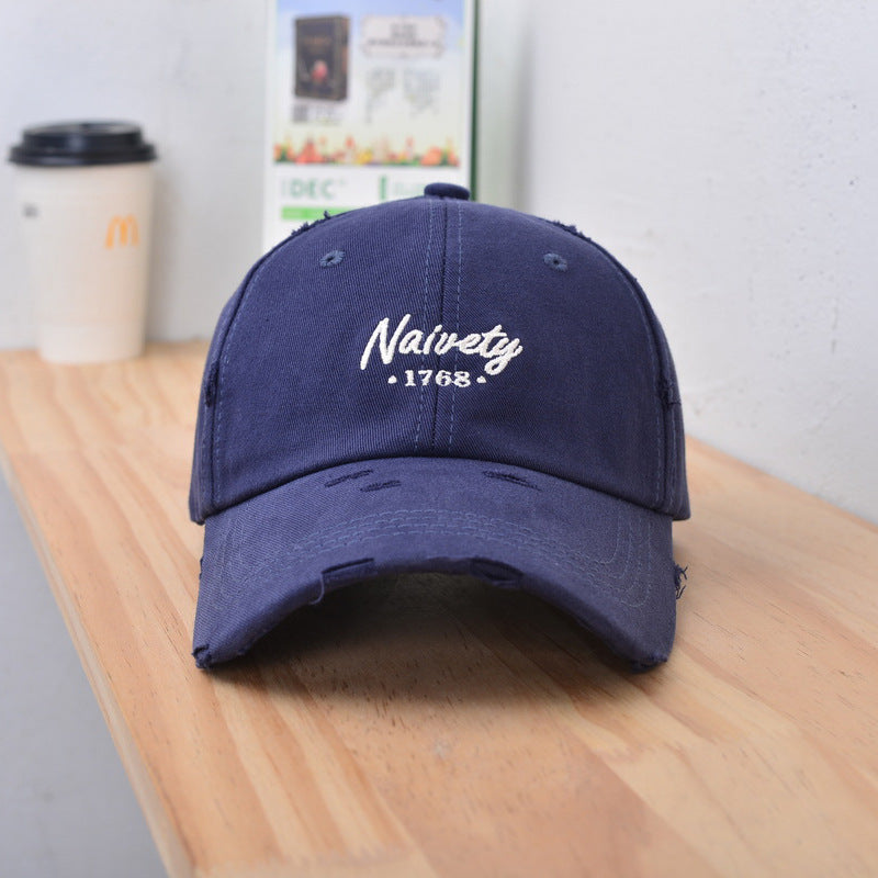 Herren Vintage Baumwoll-Baseballkappe im Used-Look Skanto