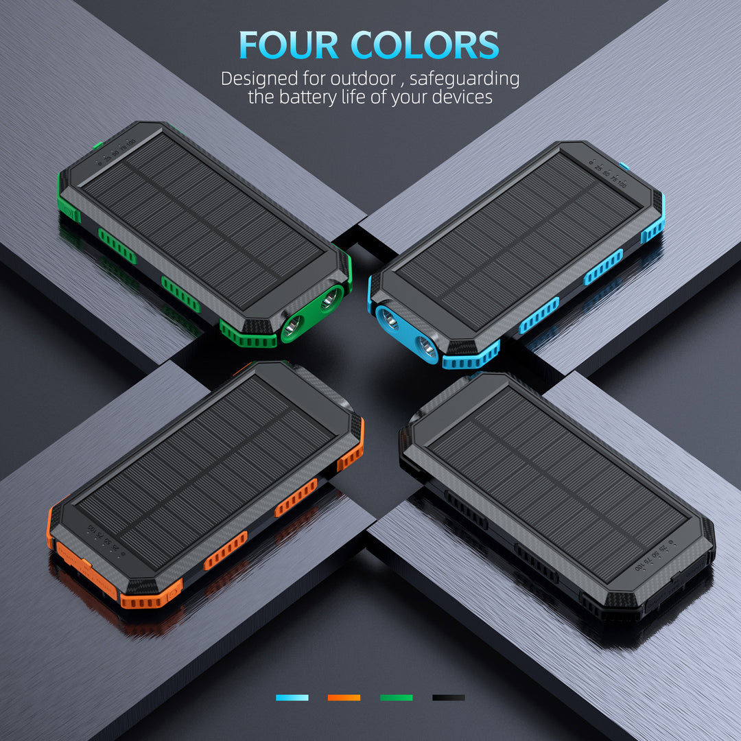 Solar-Powerbank mit kabelloser Ladefunktion Skanto