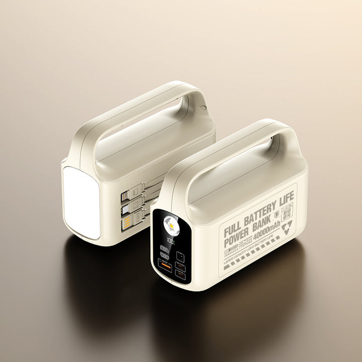 Tragbare Powerbank mit integrierter LED-Beleuchtung und hoher Kapazität Skanto
