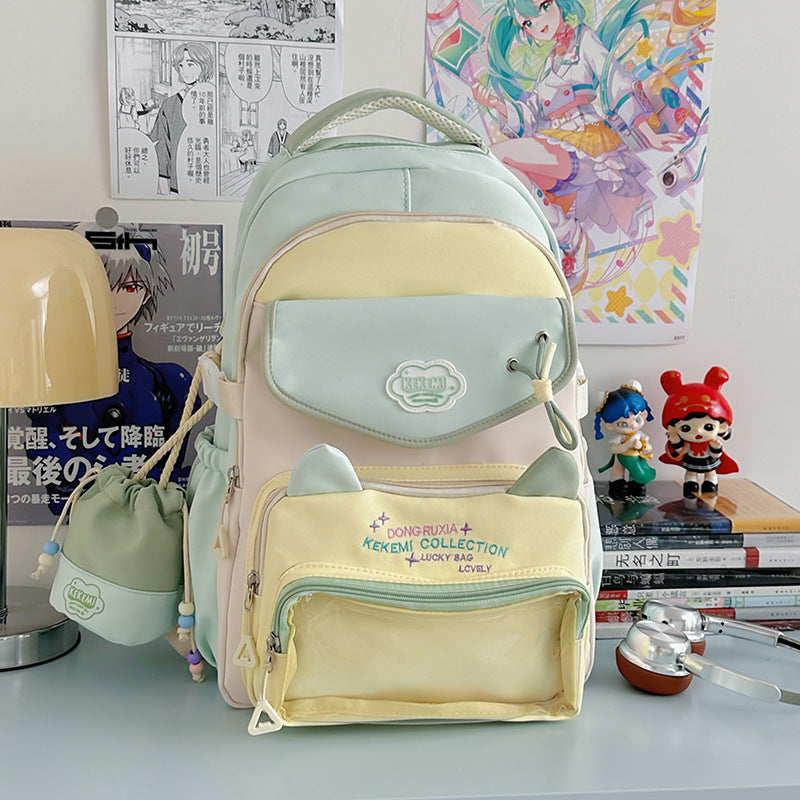 Niedlicher Schulrucksack mit Katzenohren