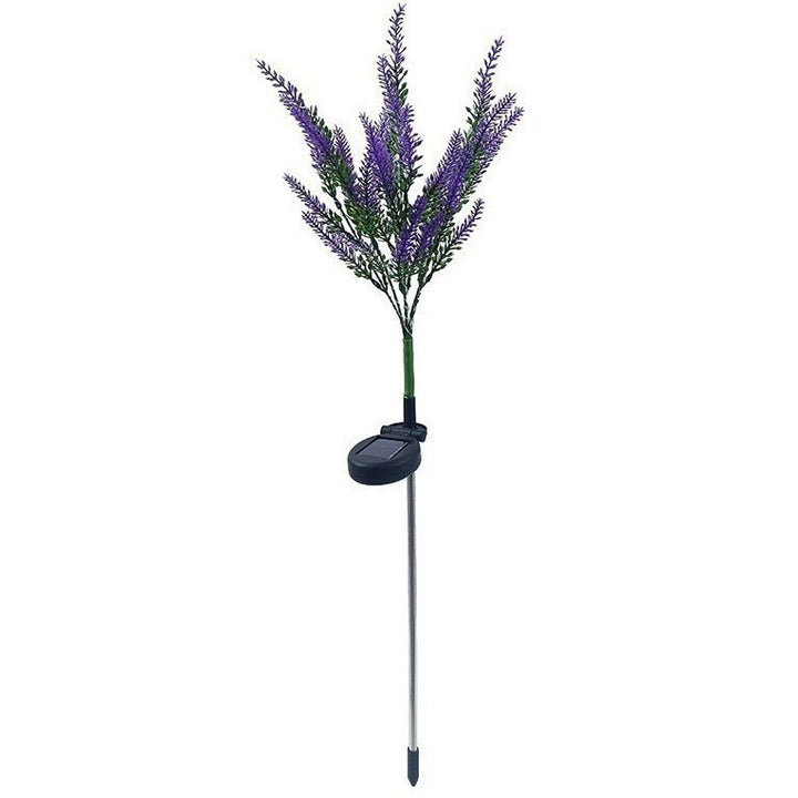 Solarbetriebene simulierte Lavendelblüten-Gartenstecker mit spießmontierter Steuerung Skanto