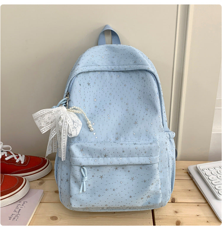 Stylische Freizeit-Schultasche mit Sternenprint Skanto