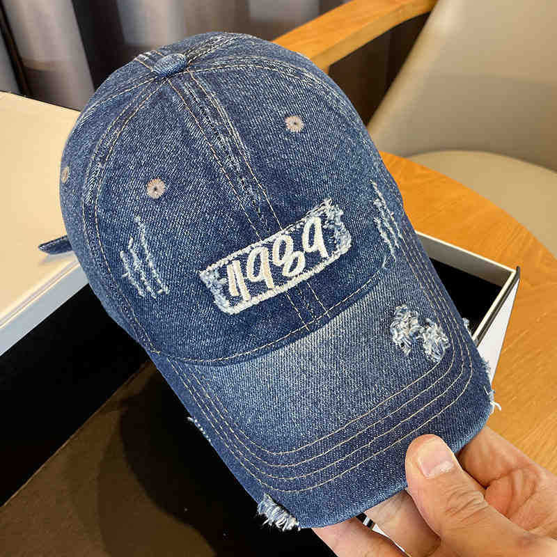 Damen Cap im Used-Look aus Jeans Skanto