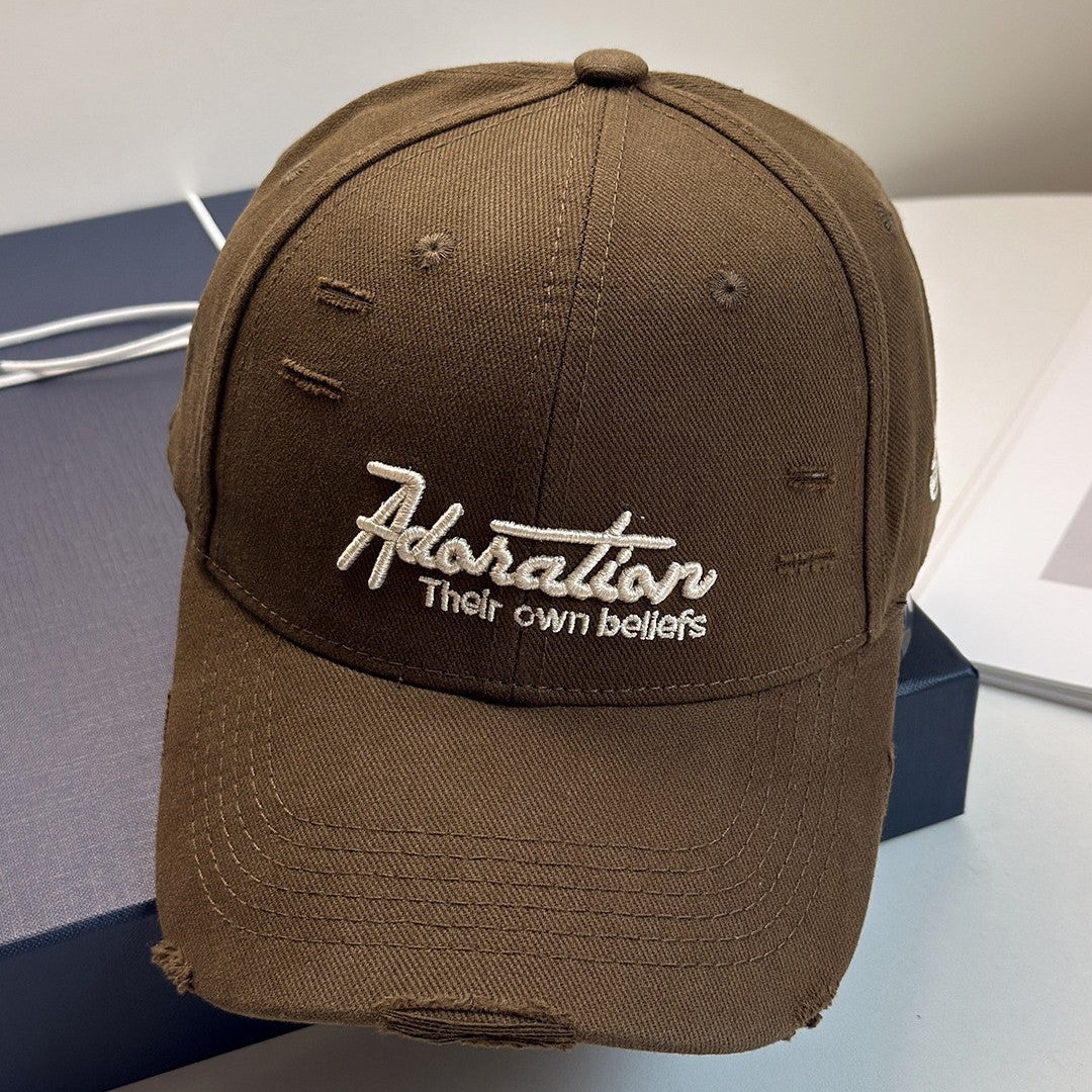 Damen bestickte Baseball Cap im Used-Look Skanto