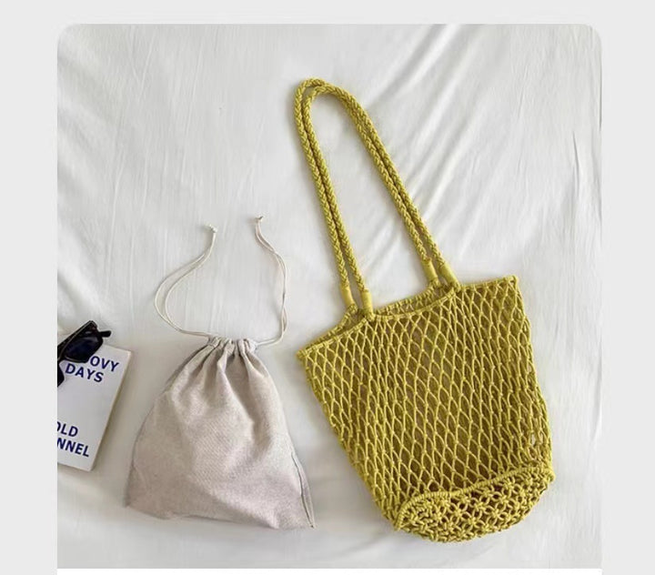 Handgeknüpfte Netztasche Skanto