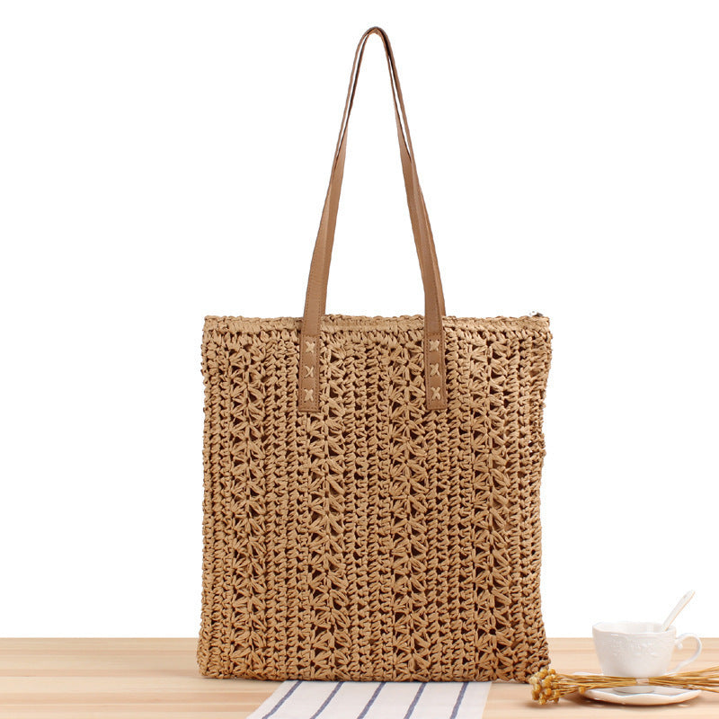 Strand-Umhängetasche aus handgefertigtem Naturmaterial mit robustem Design Skanto