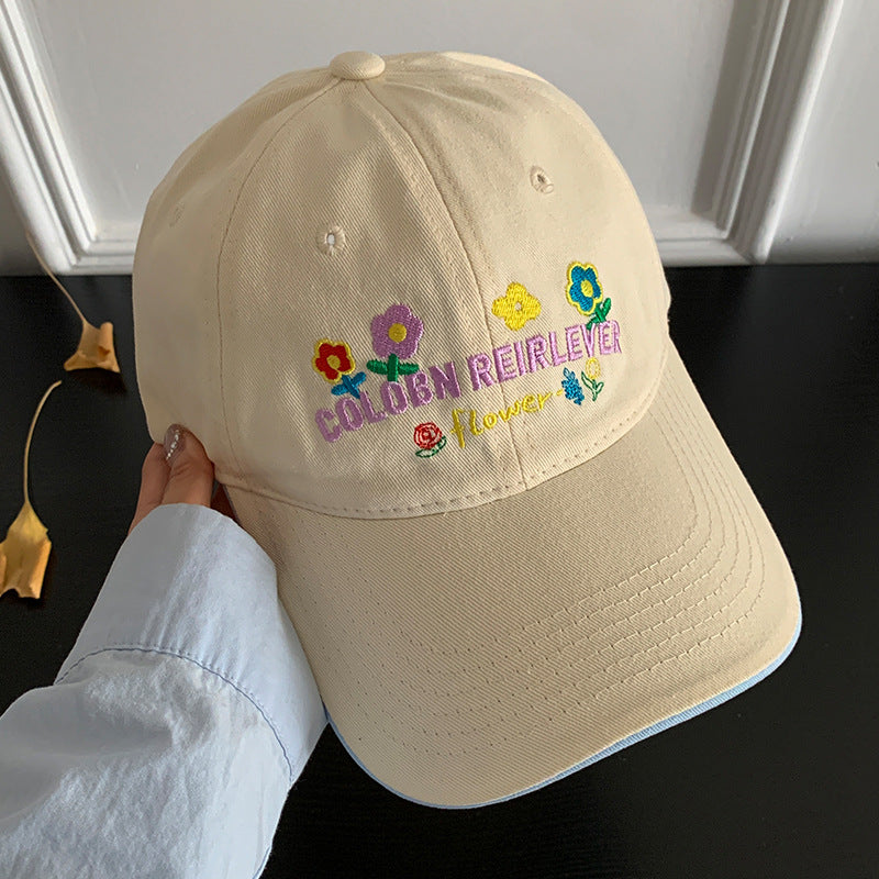 Damen Verstellbare Kappe Skanto mit Blumenstickerei