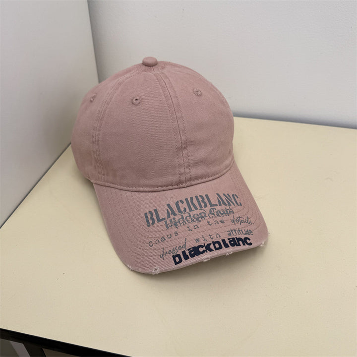 Herren Used-Denim-Mütze mit Grafik Skanto