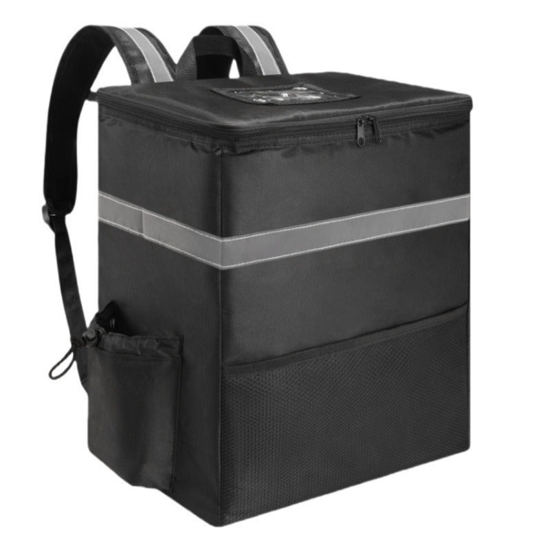 Unisex isolierter Lieferrucksack mit thermoisolierter Box, reflektierenden Streifen und extra stabilem Boden Skanto