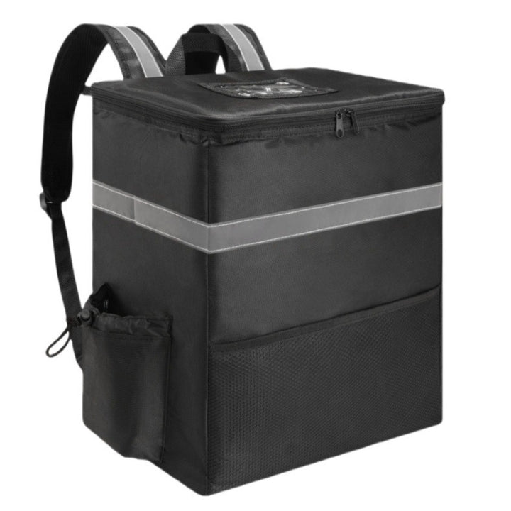 Unisex isolierter Lieferrucksack mit thermoisolierter Box, reflektierenden Streifen und extra stabilem Boden Skanto