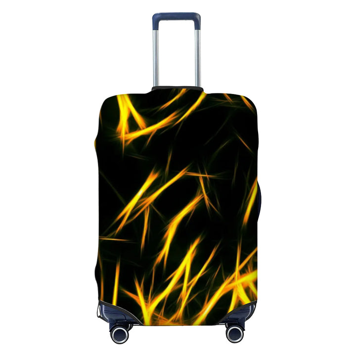 Unisex nicht-elastische Kofferhülle mit geometrischem Muster, Stretch-Polyester-Spandex-Hülle, Reißverschlussöffnung und rutschfester Innenbefestigung für Trolley Skanto