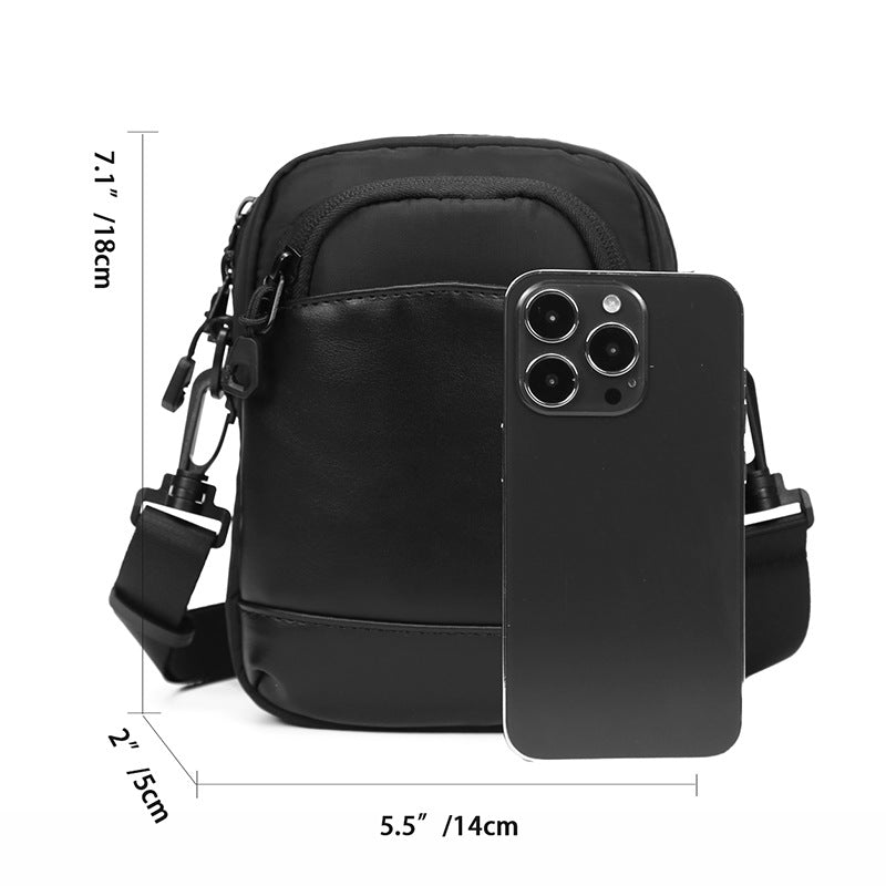 Kompakte Leder-Crossover-Tasche Skanto