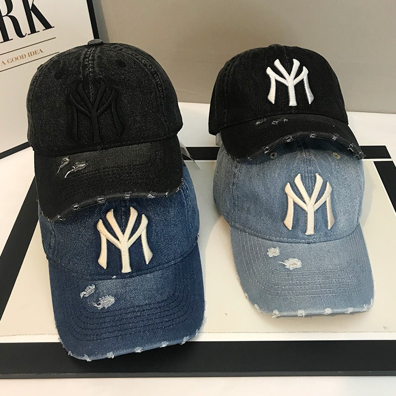Baseballkappe aus Denim im Used-Look für Herren Skanto 1784188165