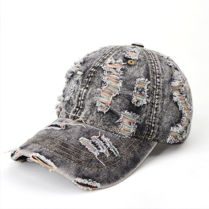 Damen Baseball Cap aus Denim im Used-Look Skanto