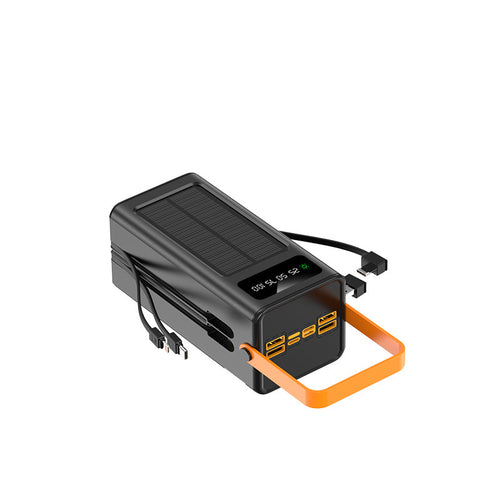 Tragbare solarbetriebene Powerbank mit LCD-Bildschirm und ergonomischem Tragegriff Skanto