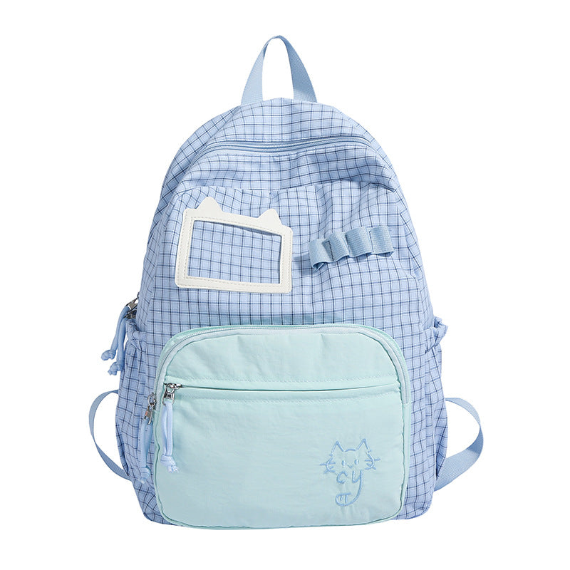 Niedlicher Rucksack mit illustriertem Katzenmotiv Skanto