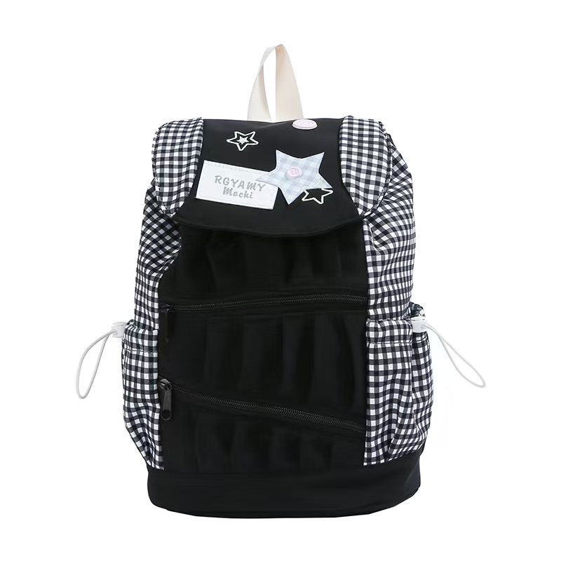 Stilvoller Rucksack mit Vichy-Muster Skanto
