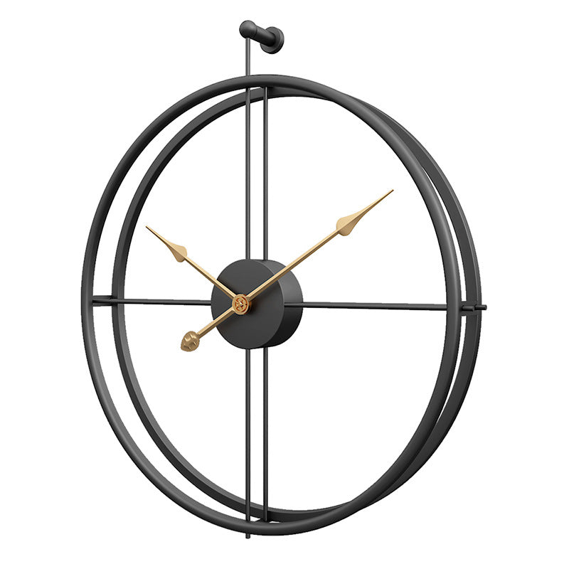 Skanto | Nordische minimalistische große geräuschlose Wanduhr 20 Zoll