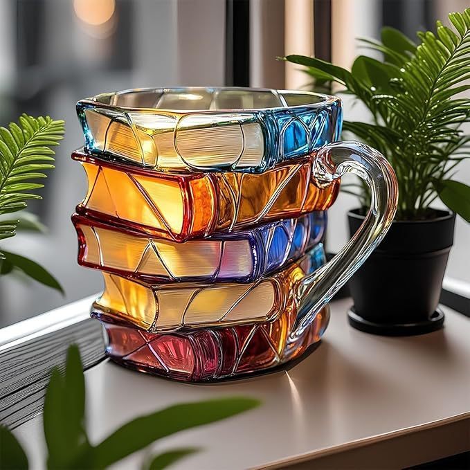 Skanto | BookCup 3D Tasse – Handbemalte literarische Buchentassen