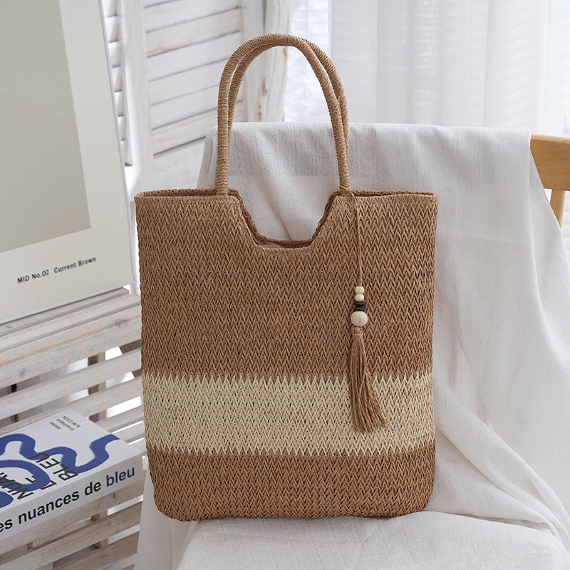 Stylische Handtasche aus gewebtem Material Skanto