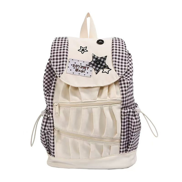 Stilvoller Rucksack mit Vichy-Muster Skanto