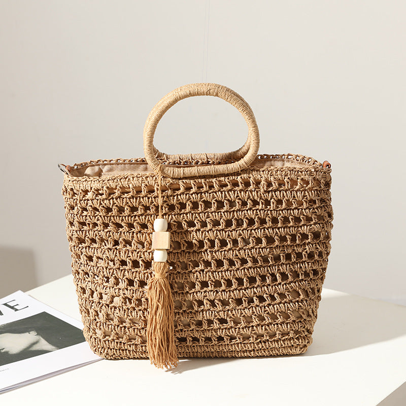 Gehäkelte Handtasche aus Naturmaterial Skanto