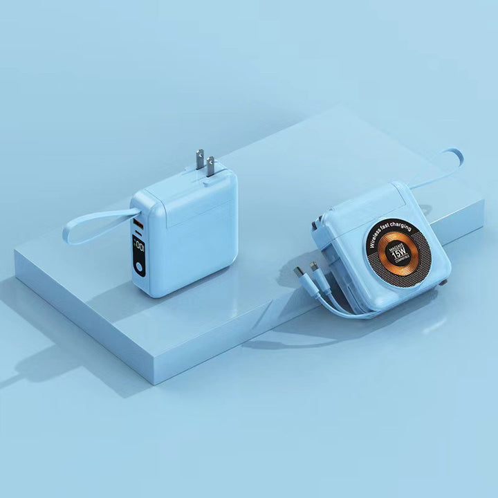 Tragbares Ladegerät mit integriertem kabellosen Schnellladen Skanto