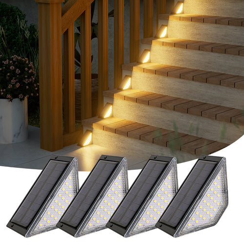 Dreieckige solarbetriebene LED-Stufenleuchte Skanto