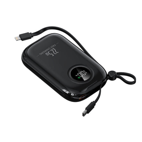 Ultrakompakte Powerbank mit digitaler Ladezustandsanzeige und Schnellladefunktion Skanto