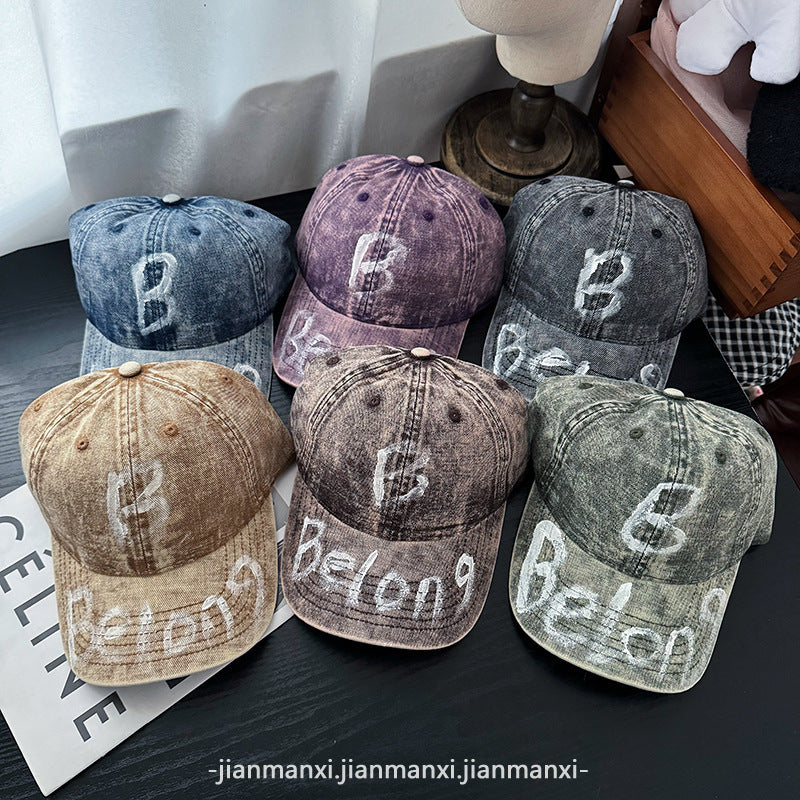 Damen Baseball Cap aus Denim im Used-Look, verstellbar Skanto