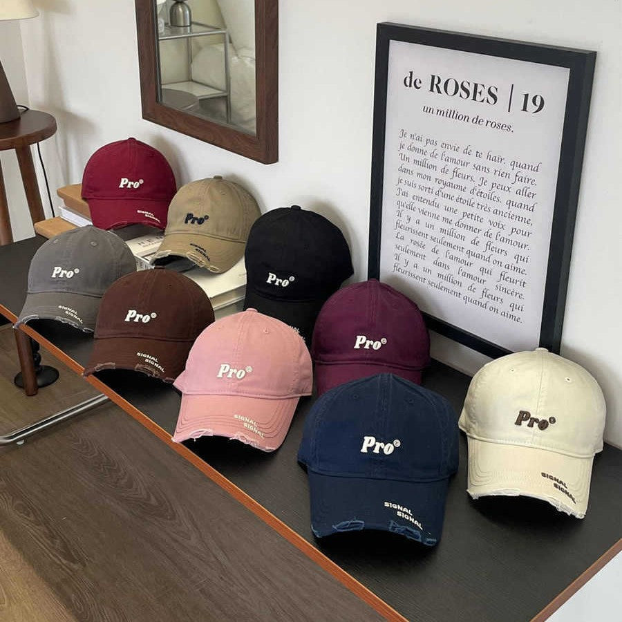Damen Lässige Distressed-Baseballkappe mit Stickerei Skanto