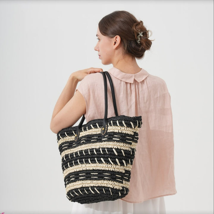 Strandtasche aus gewebtem Naturmaterial Skanto