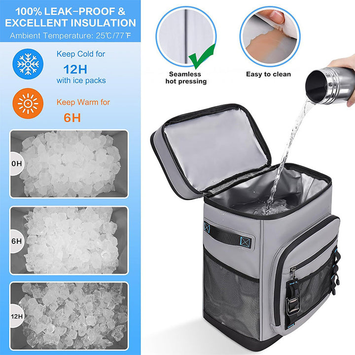 Unisex isolierter Lunch- und Picknick-Rucksack mit großem Hauptfach, separatem Oberfach und gepolstertem Tragekomfort Skanto