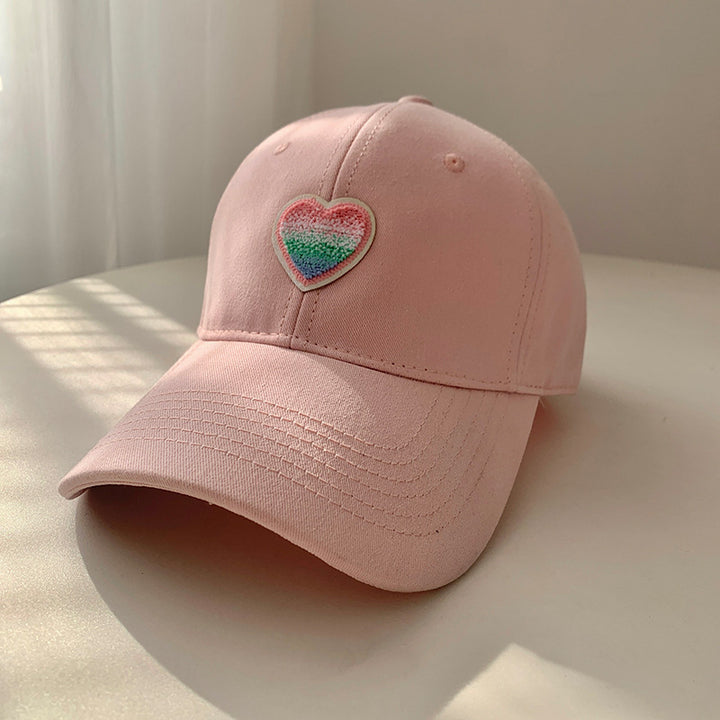 Damen lässige Baseballcap mit Herzstickerei Skanto