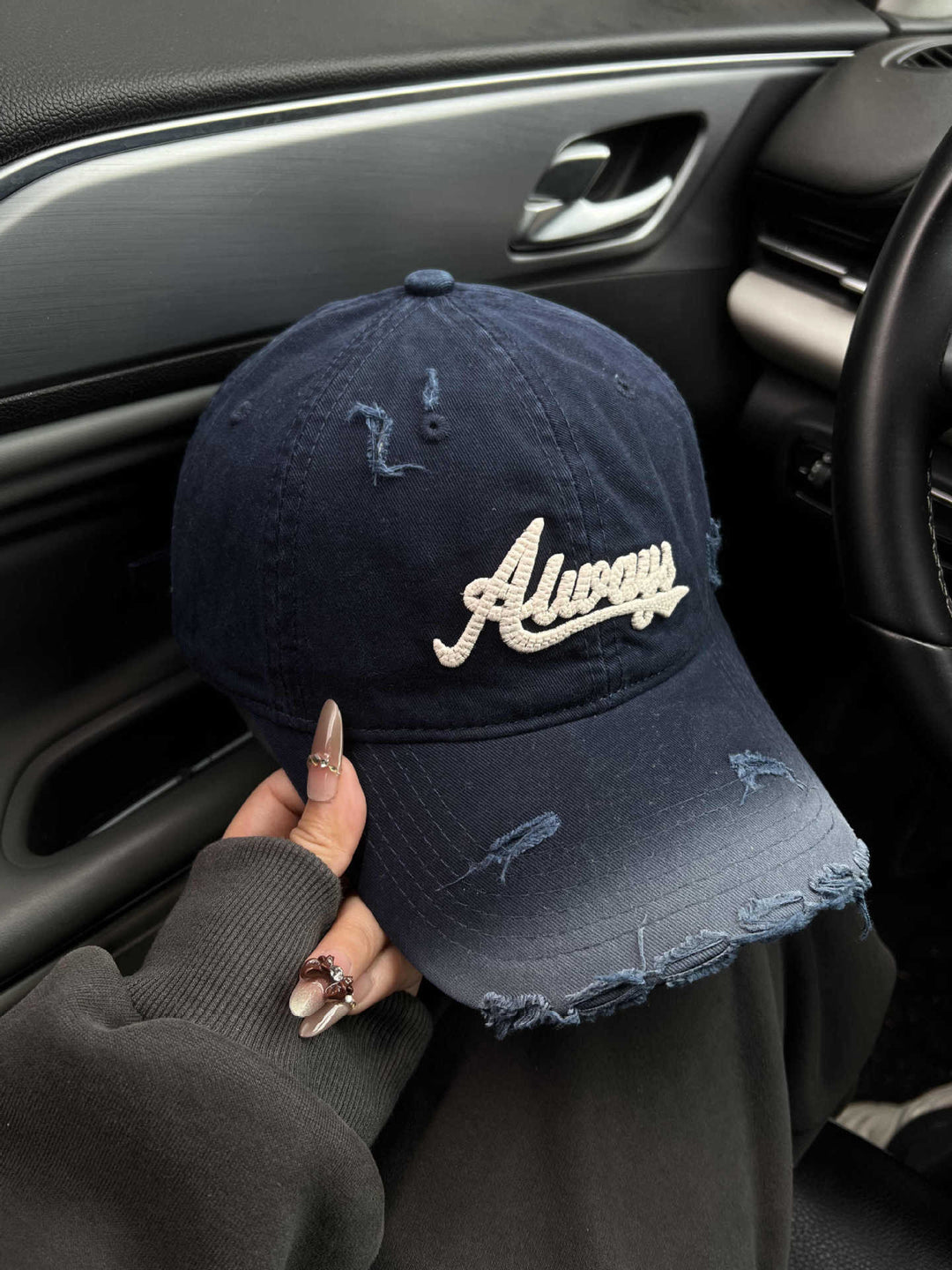 Damen Baseball Cap mit Grafik im Used-Look Skanto