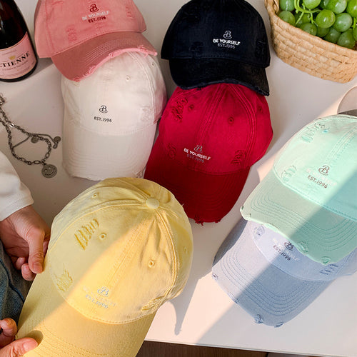 Damen Distressed Lässige Baseballkappe Skanto