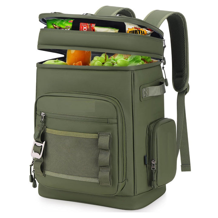 Unisex isolierter Kühlrucksack mit großem Volumen, mehreren Organizerfächern und ergonomischen Schultergurten Skanto