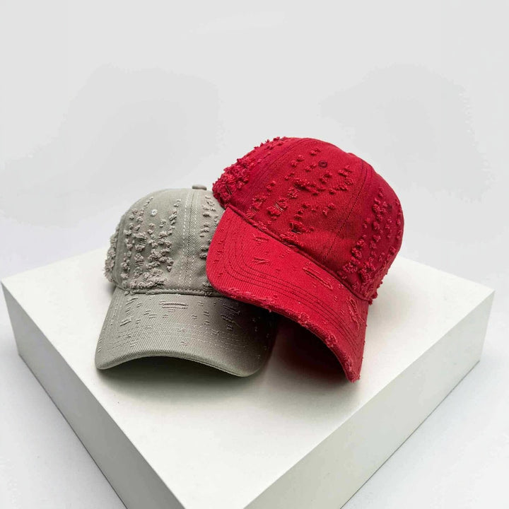 Damen Baseballkappe im Used-Look mit Textur Skanto