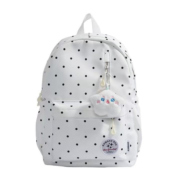 Verspielter Rucksack mit Tupfenmuster Skanto