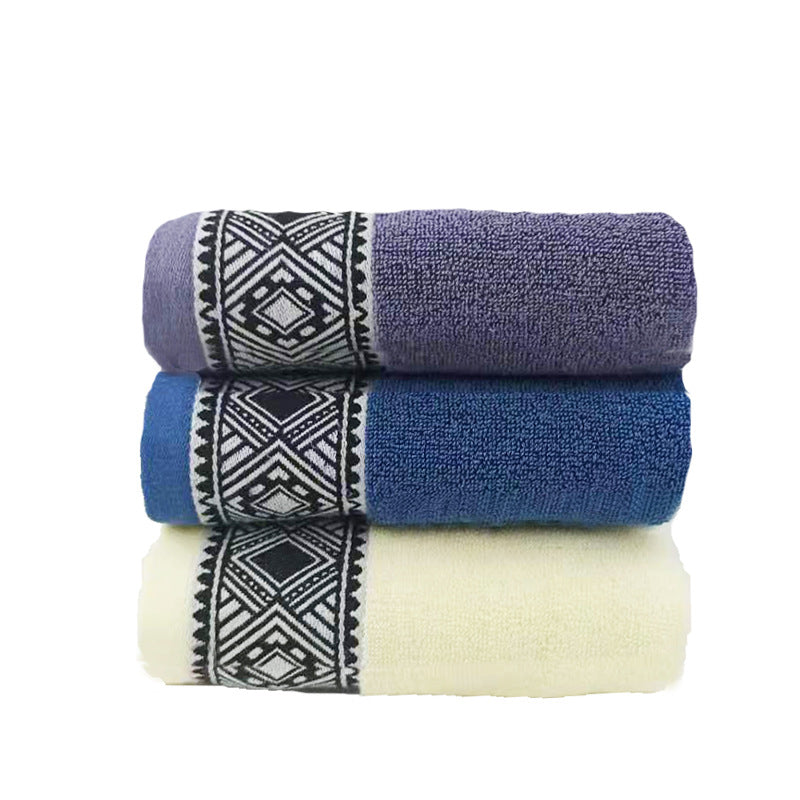 Frotteehandtuch-Set mit elegantem geometrischem Band Skanto