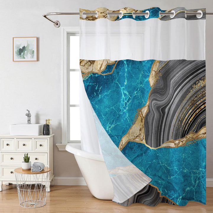 Eleganter Duschvorhang mit Marmordesign Skanto