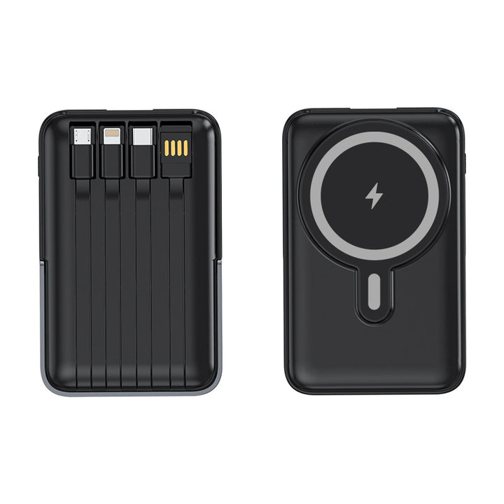 Tragbare Powerbank mit multifunktionalen Ladekabeln Skanto