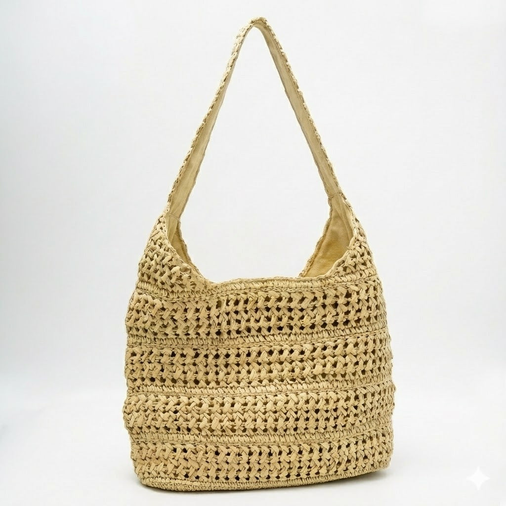 Hobo Bag aus handgeknüpftem Material Skanto